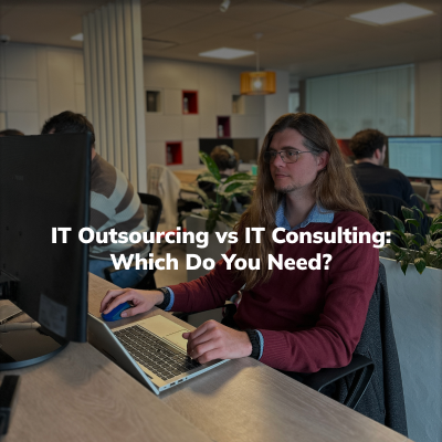 cover image for a blog about IT Outsourcing vs IT Consulting Which Do You Need